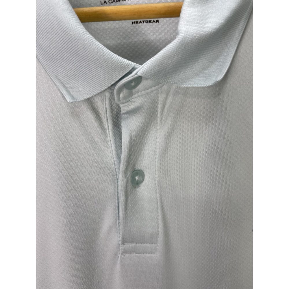 Under Armour Performance Polo Shirt Mens XL Light blue HeatGear Golf Loose Fit - Picture 5 of 11